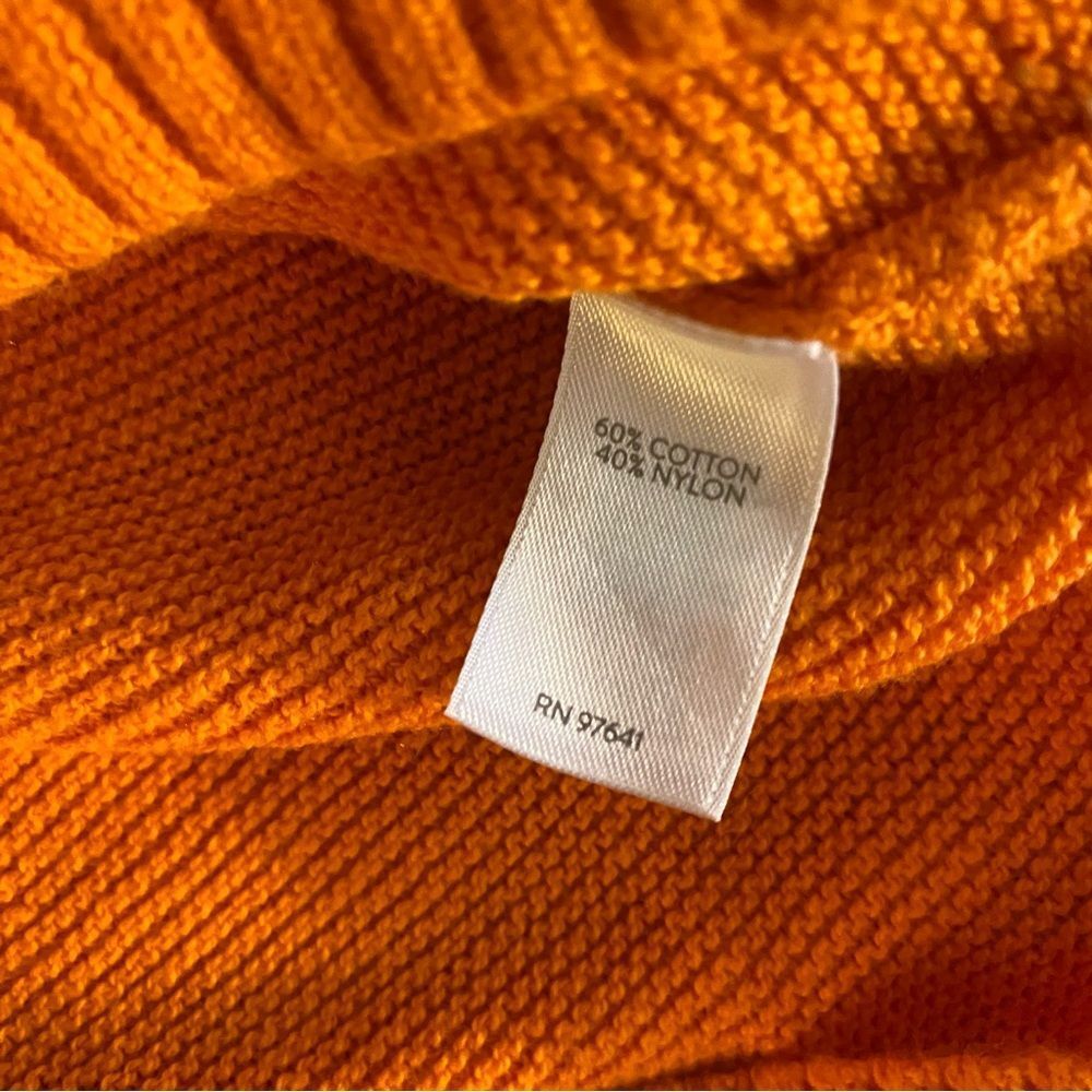 J.Jill Orange Cowlneck Sweater - Picture 4 of 6